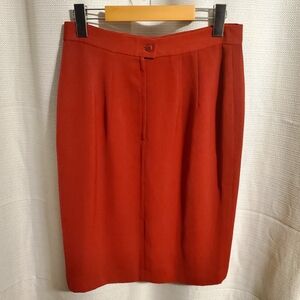 (3/$20) Rose Marie's of Kerrisdale Red Orange Pencil Skirt